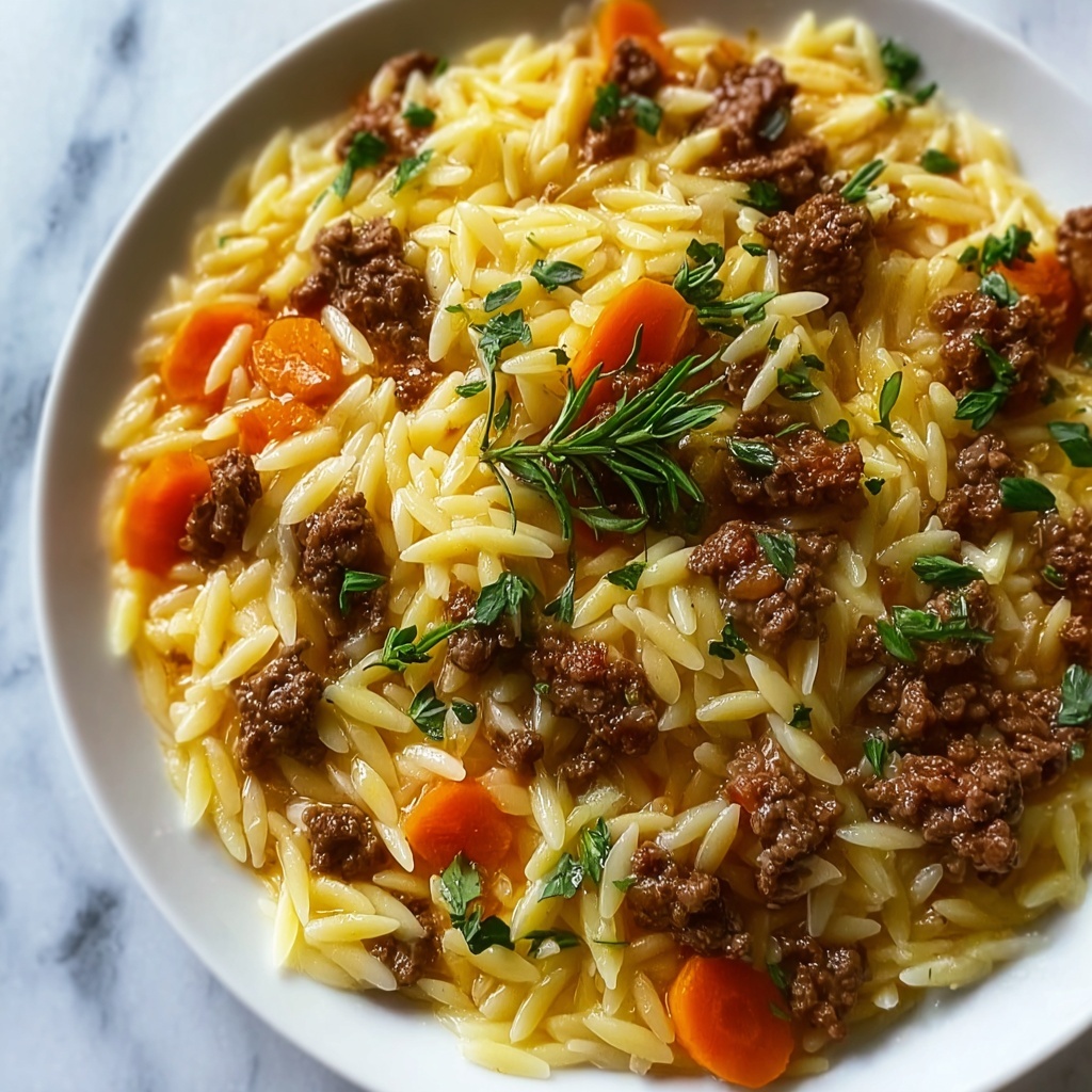 Best Ever Ground Beef Orzo: Your New Family Favorite Dinner Recipe - Recipe Image