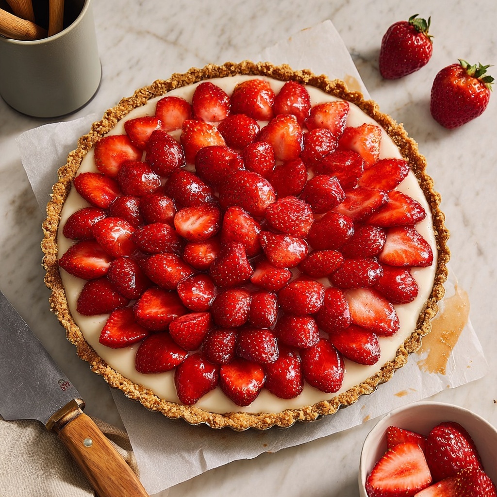 French Strawberry Tart (Tarte Aux Fraises) Recipe - Recipe Image
