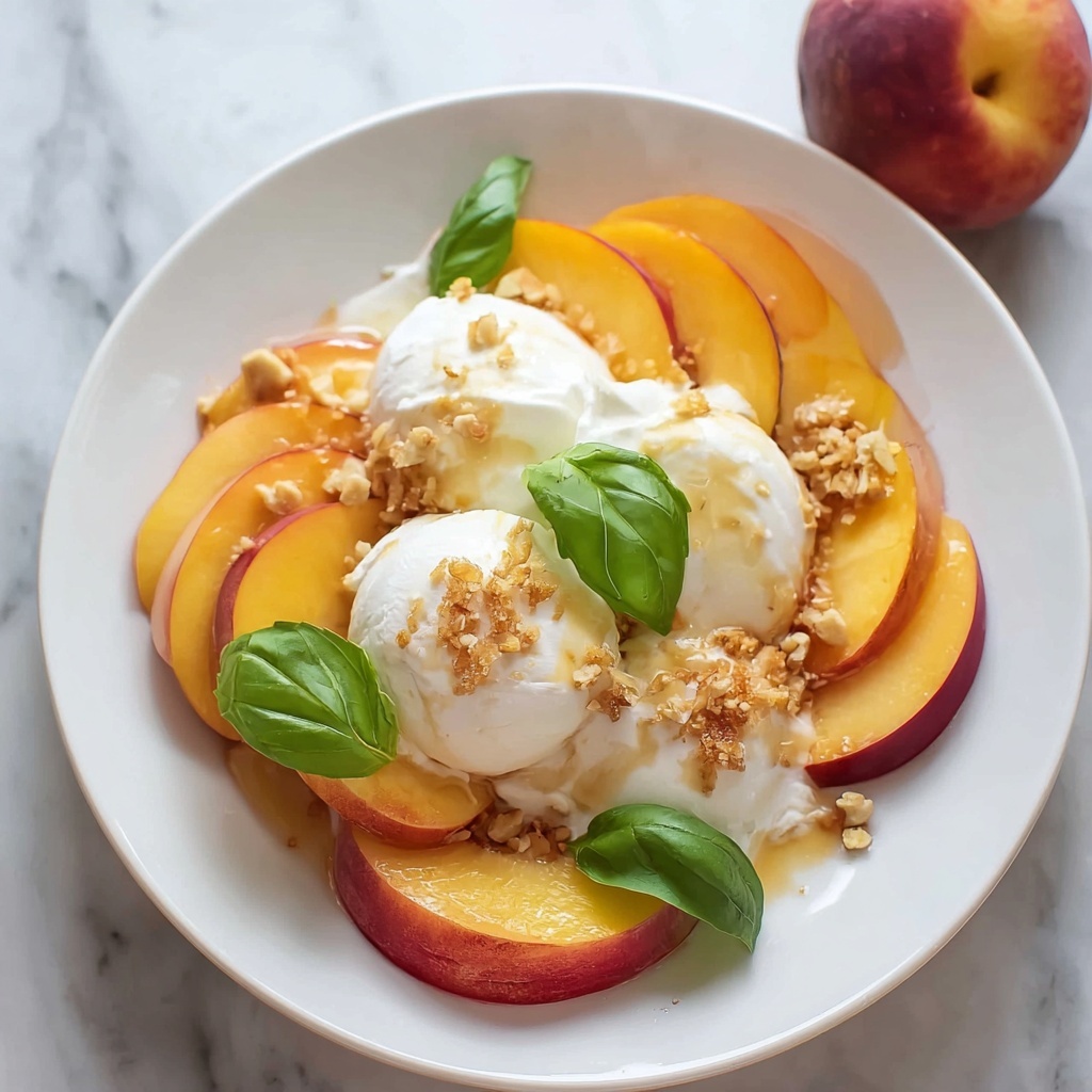 Peach and Burrata Caprese Salad Delight Recipe - Recipe Image