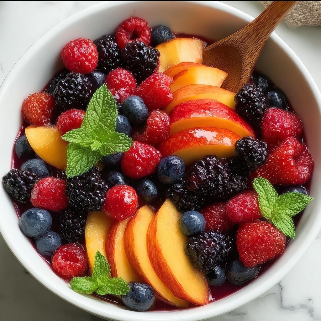 Peach Berry Fruit Salad: A Refreshing Summer Recipe - Recipe Image