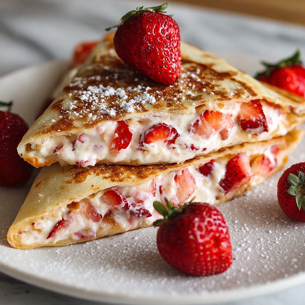 Strawberry Cheesecake Quesadilla Recipe - Recipe Image