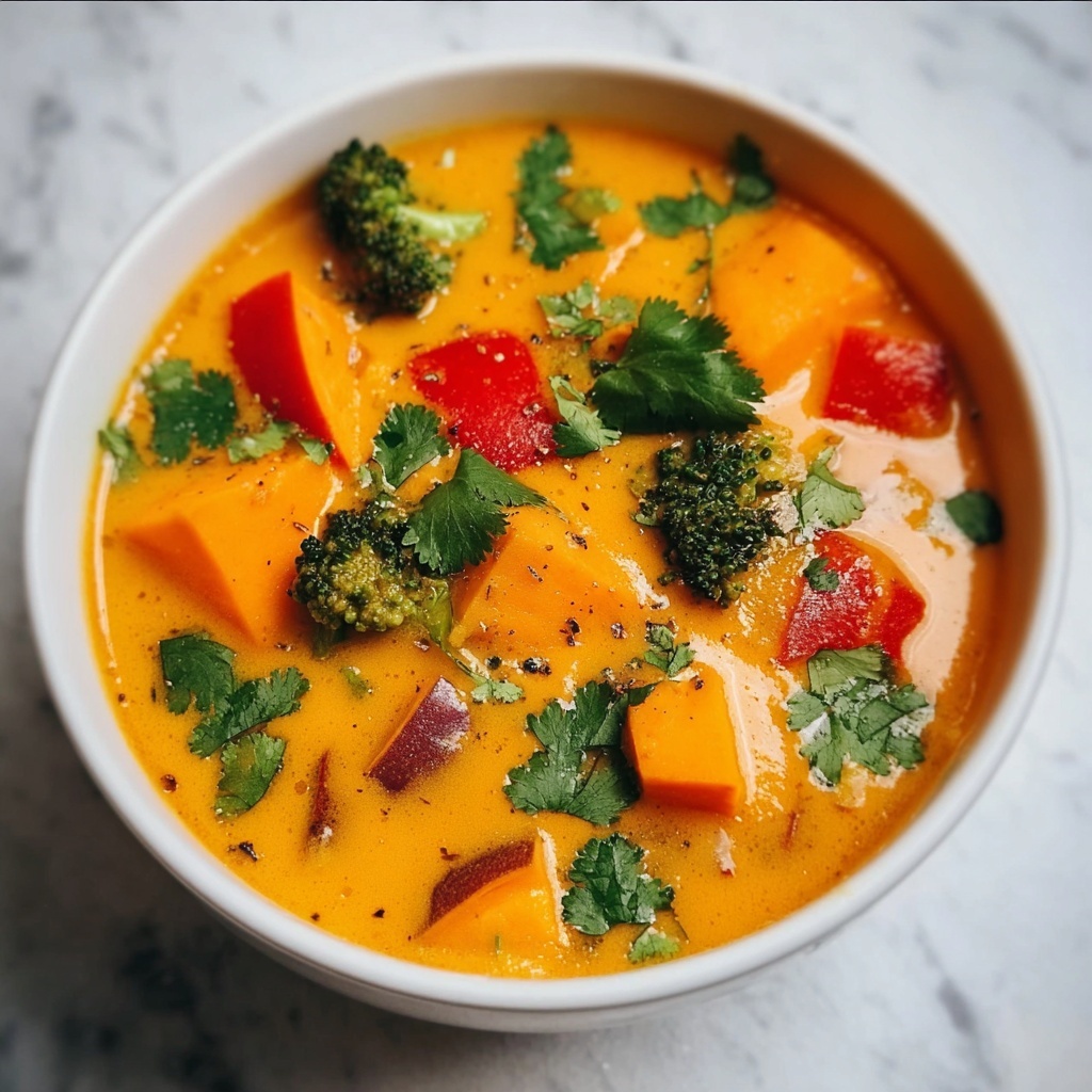 Creamy Coconut Curry Soup Recipe - Recipe Image