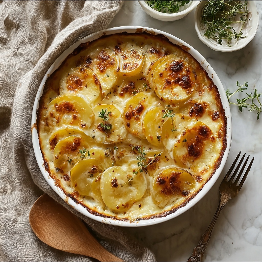 Garlic Potato Gratin Recipe - Recipe Image