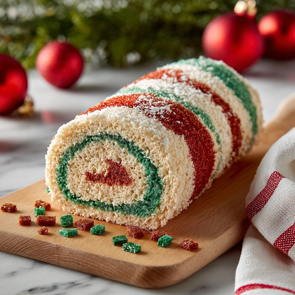 Christmas Cake Roll Recipe - Recipe Image