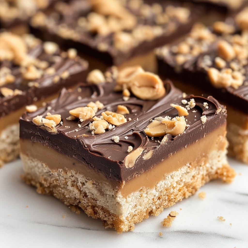 No-Bake Peanut Butter Bars Recipe - Recipe Image