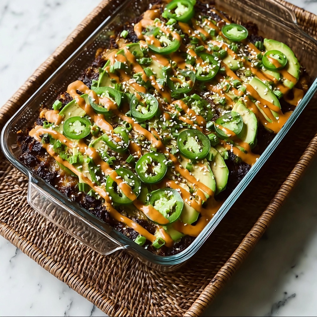 Spicy Salmon Sushi Bake Recipe - Recipe Image