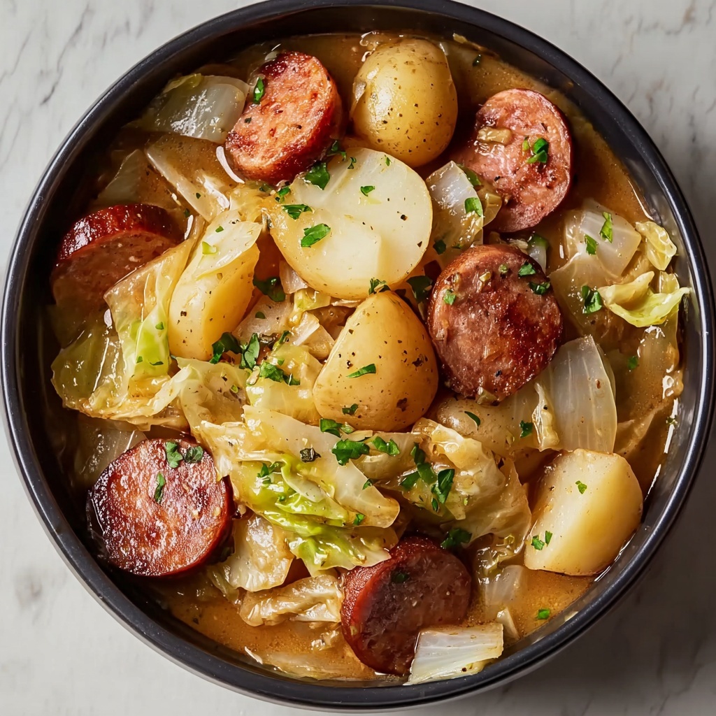 Slow Cooker Potatoes, Cabbage, and Kielbasa Recipe - Recipe Image