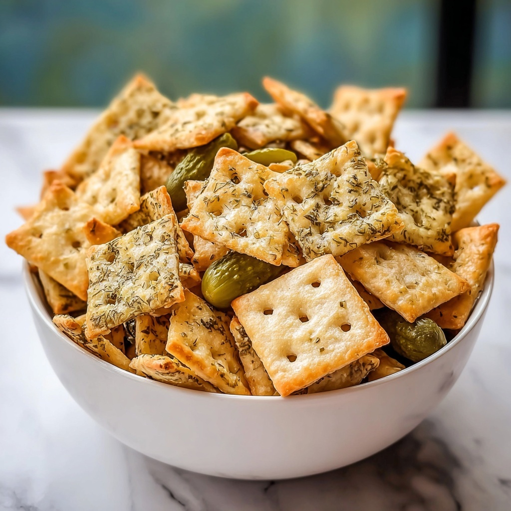 Dill Pickle Chex Mix Recipe - Recipe Image