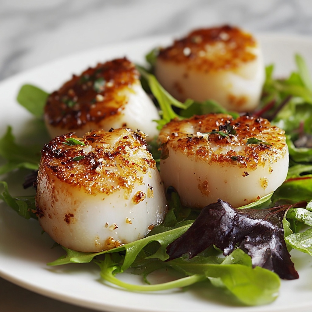 Broiled Scallops with Garlic, Parmesan, and Parsley Recipe - Recipe Image