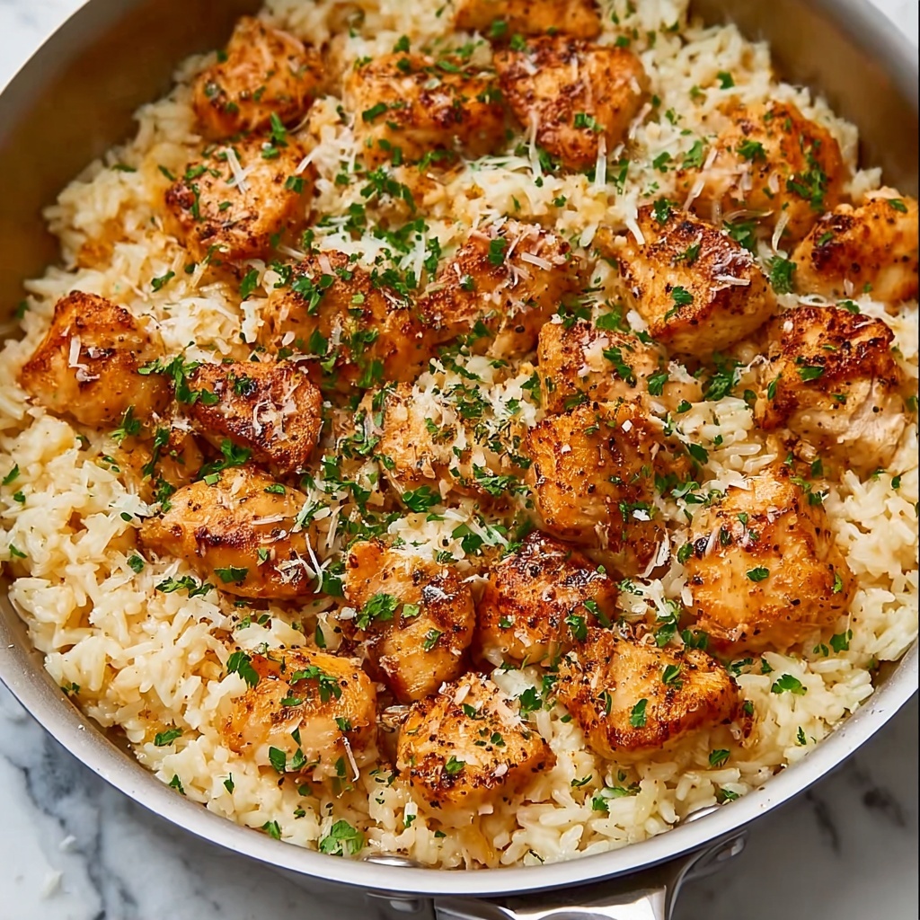 One-Pan Parmesan Chicken and Rice Recipe - Recipe Image