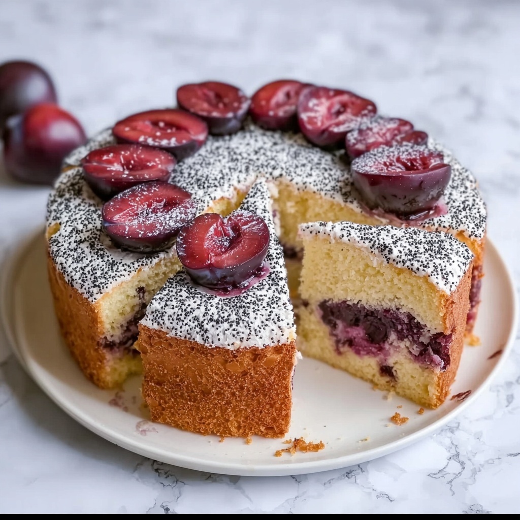 Plum Poppy Seed Cake Recipe - Recipe Image