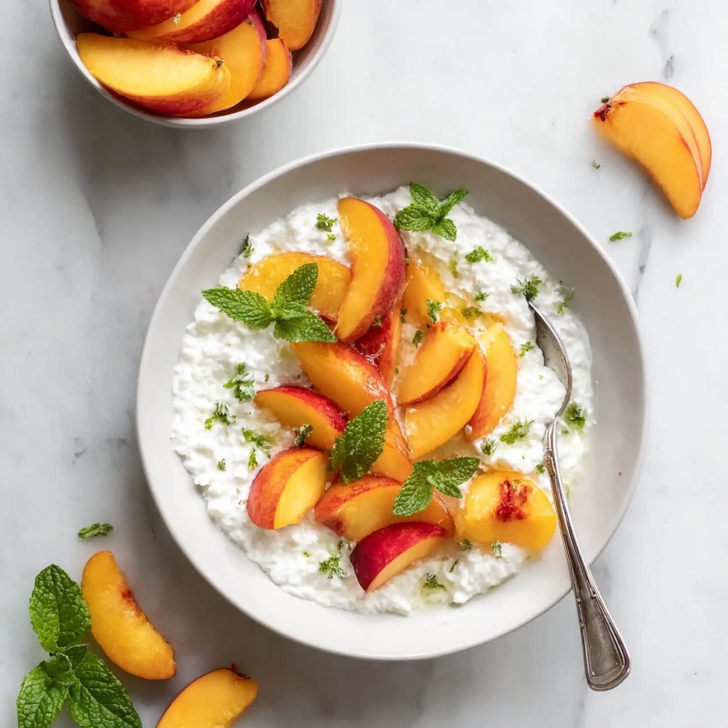 Cottage Cheese and Peach Parfait Recipe - Recipe Image