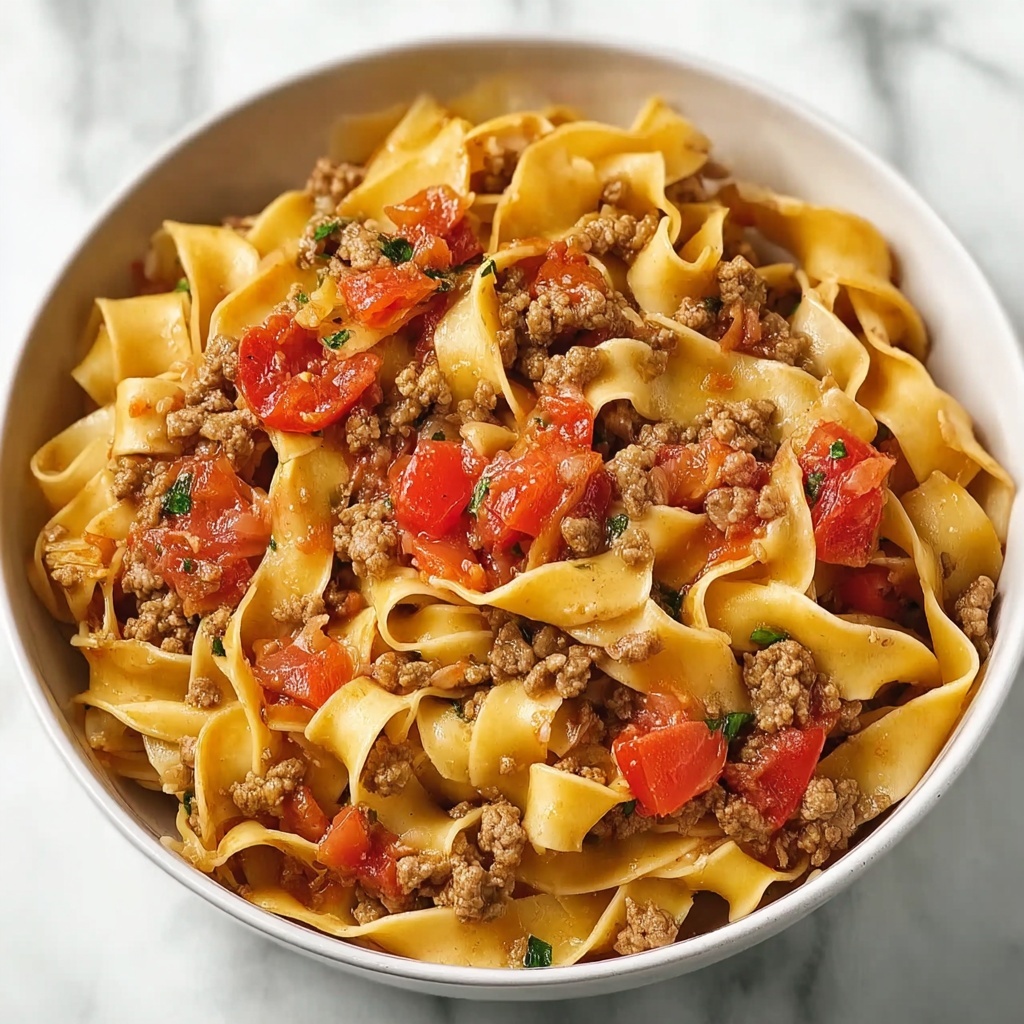 Spanish Noodles with Ground Beef Recipe - Recipe Image