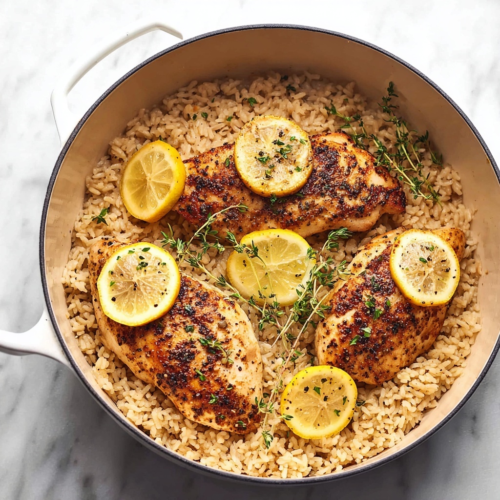 One Pot Lemon Herb Chicken & Rice Recipe - Recipe Image