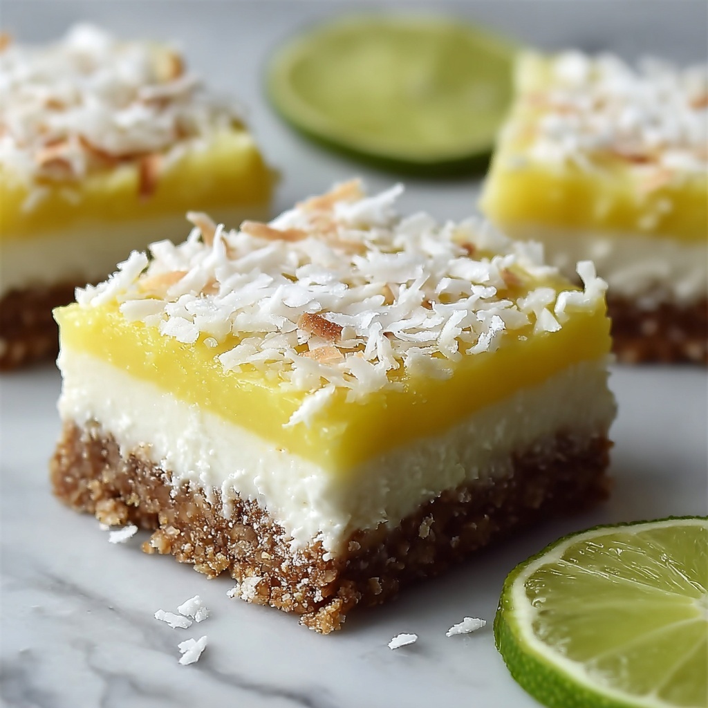 Coconut Lime Bars Recipe - Recipe Image