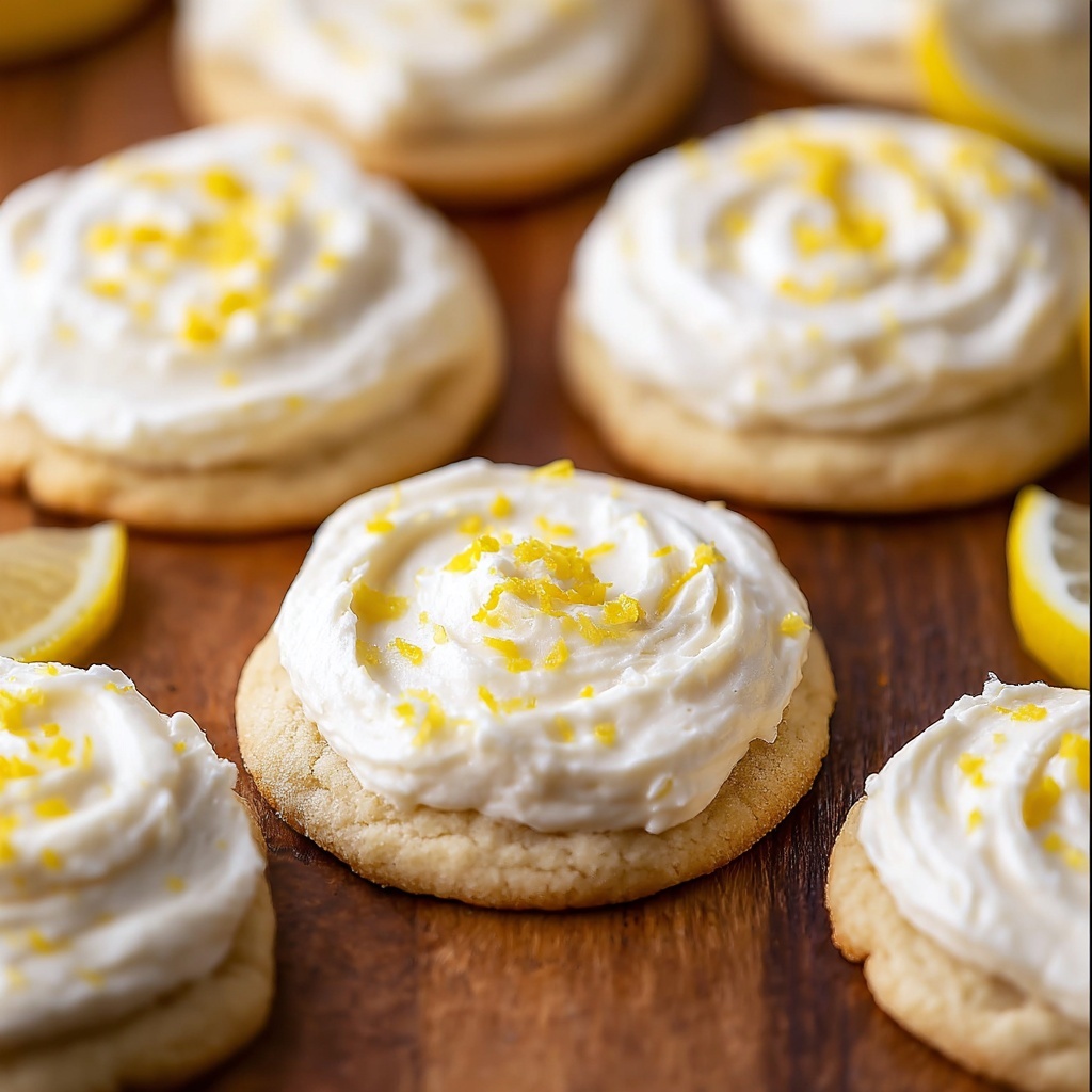 Lemon Sugar Cookies with Lemon Frosting Recipe - Recipe Image