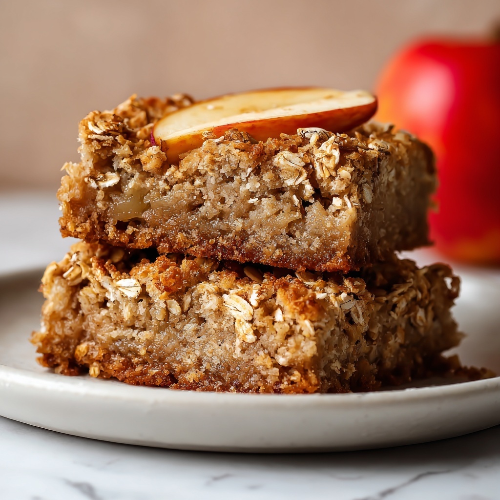 Healthy Breakfast Oatmeal Apple Cake Recipe - Recipe Image