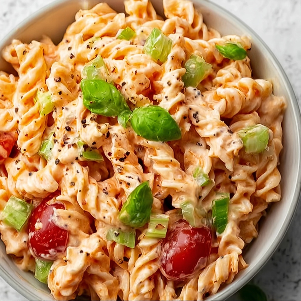 Irresistible Pink Cadillac Pasta Salad Recipe - Recipe Image