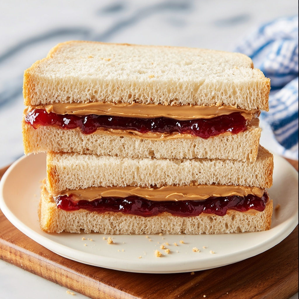 Classic Peanut Butter and Jelly Sandwich Recipe - Recipe Image
