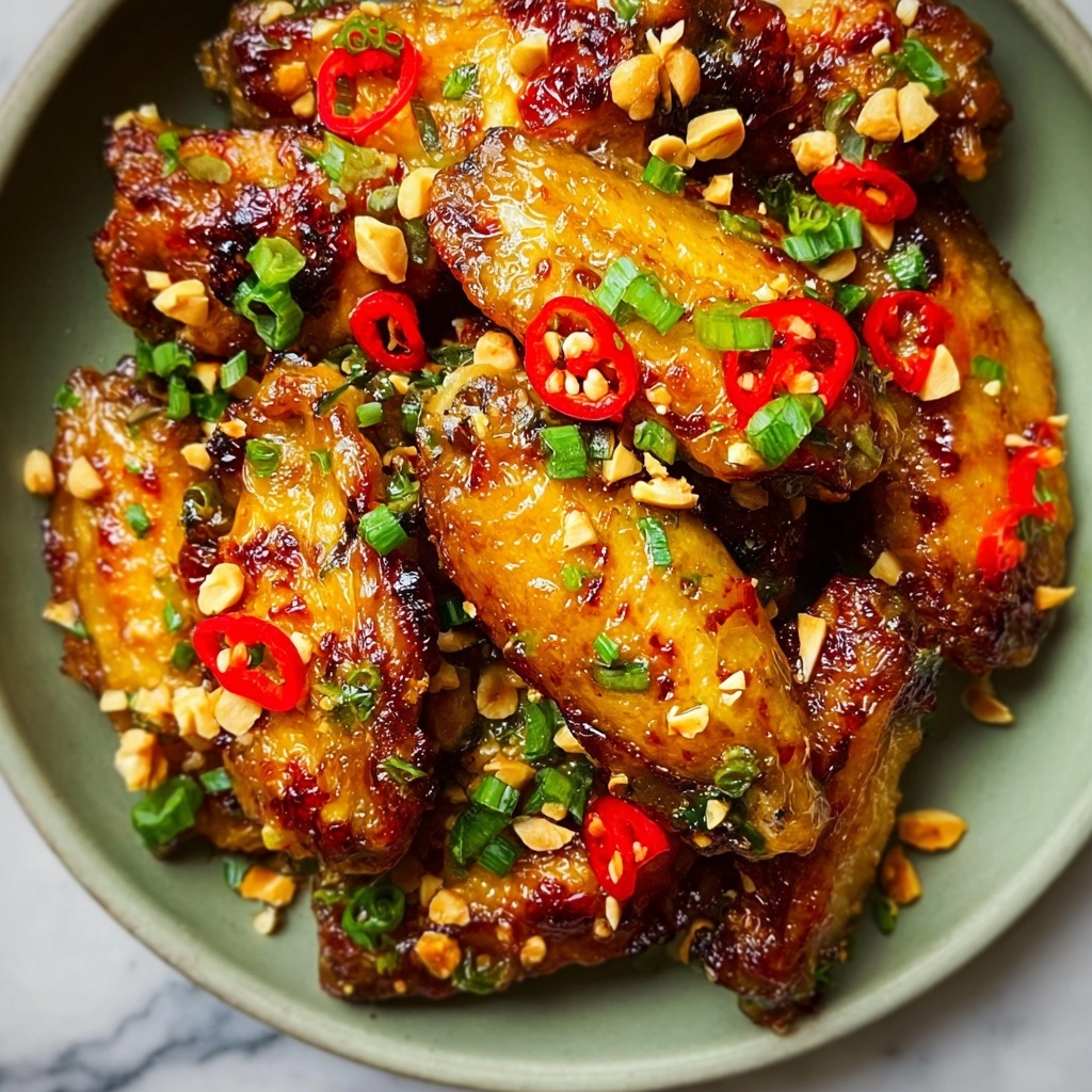 Sticky Lemongrass Chilli Air Fryer Chicken Wings Recipe - Recipe Image
