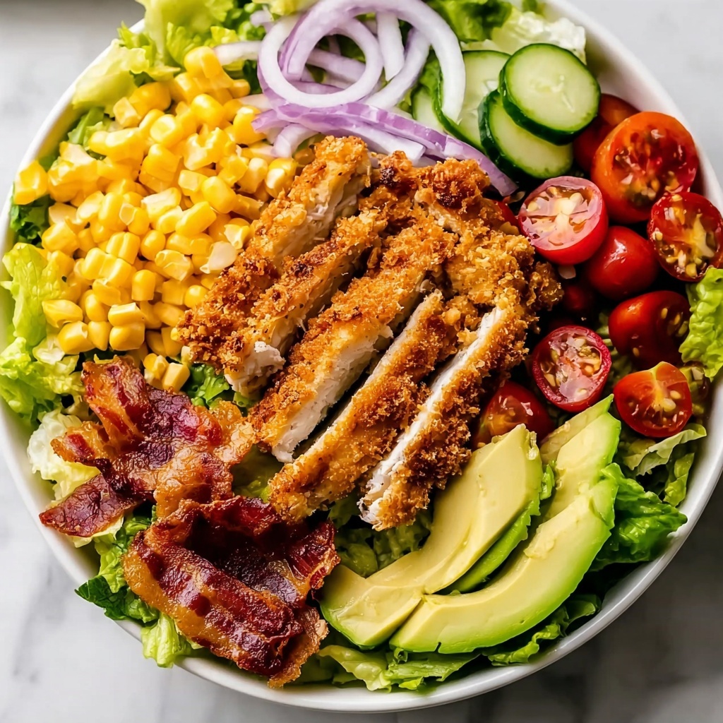 Honey Mustard Crispy Chicken Salad Recipe - Recipe Image