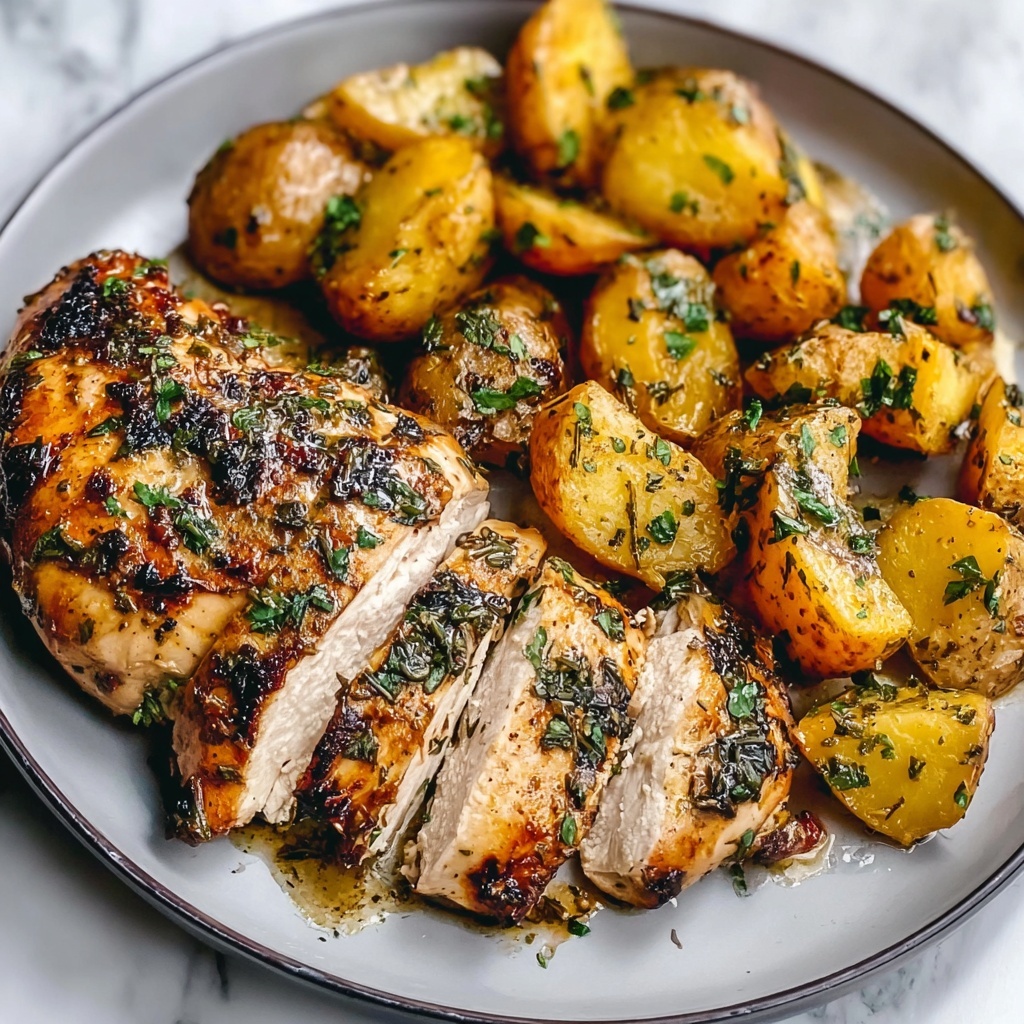 Garlic Parmesan Chicken and Potatoes Recipe - Recipe Image