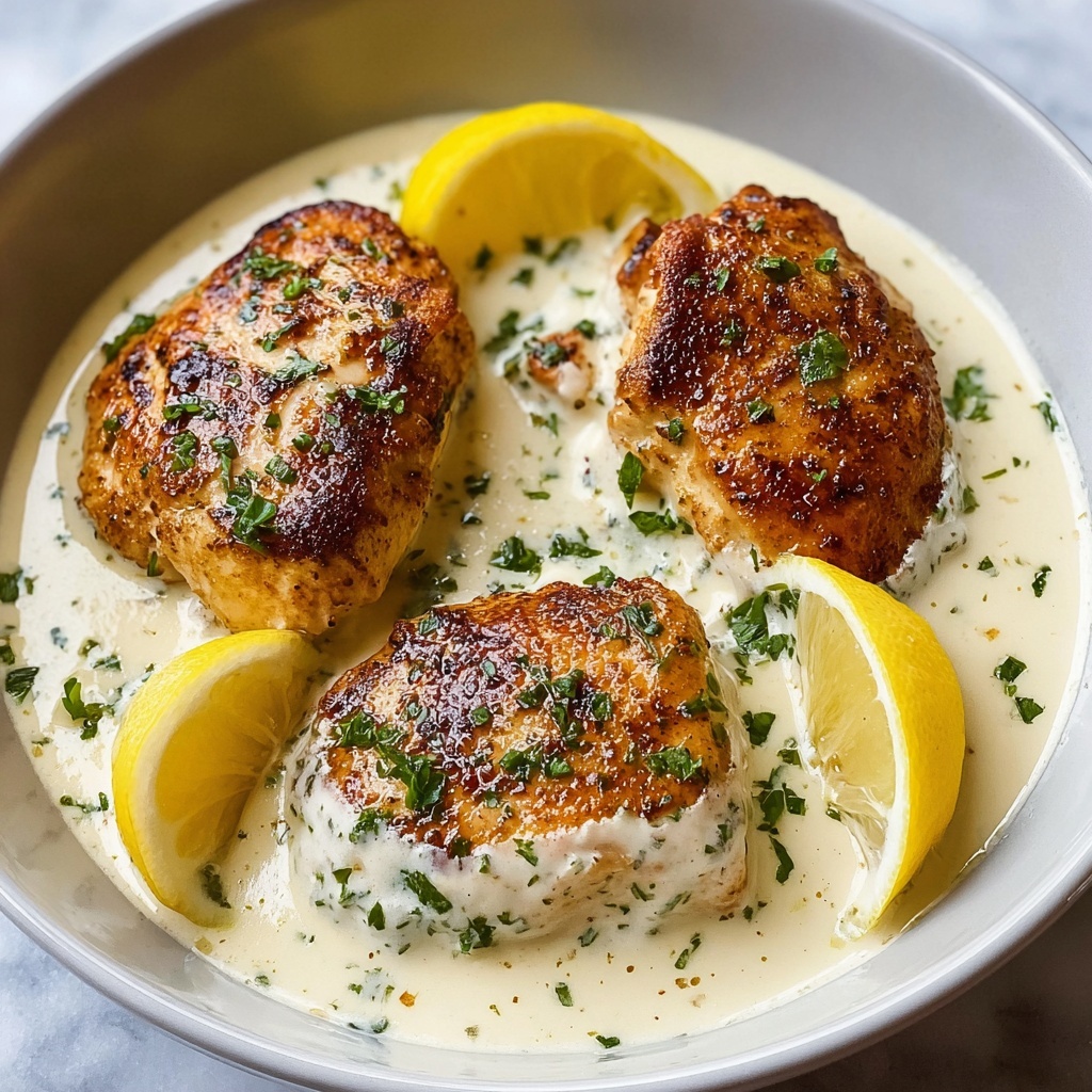 Creamy Lemon Chicken with Parmesan Sauce Recipe - Recipe Image