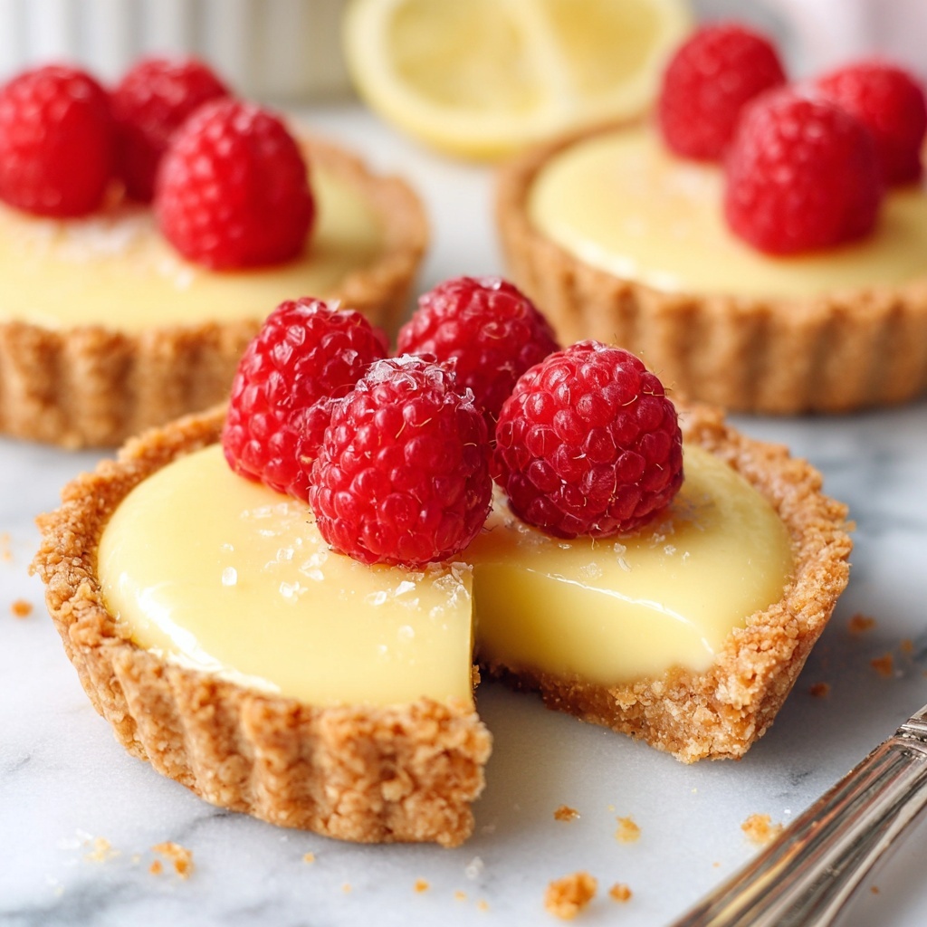 Mini Lemon Tarts with Raspberry Glaze Recipe - Recipe Image