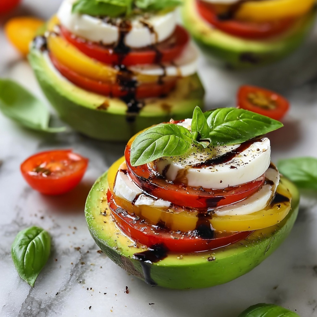 Caprese Stuffed Avocados Recipe - Recipe Image