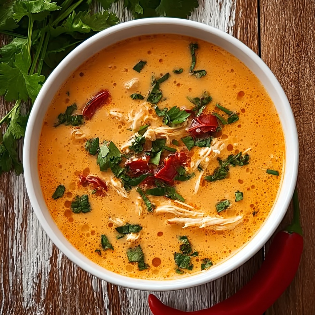 Crockpot Creamy Chicken Tortilla Soup Recipe - Recipe Image