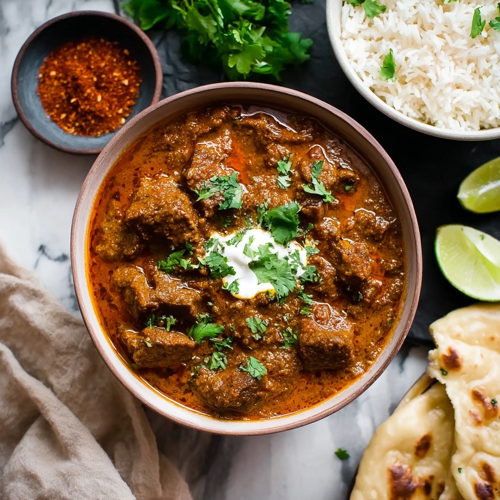 Easy Slow Cooked Indian Lamb Curry (Rogan Josh) Recipe - Recipe Image