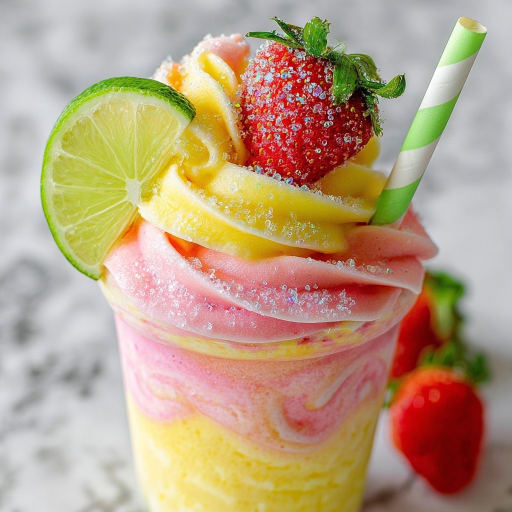 Strawberry Mango Margarita Cupcakes Recipe - Recipe Image