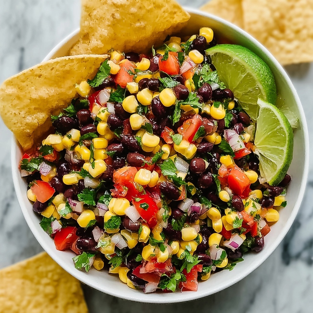 Zesty Black Bean Corn Salsa Recipe - Recipe Image