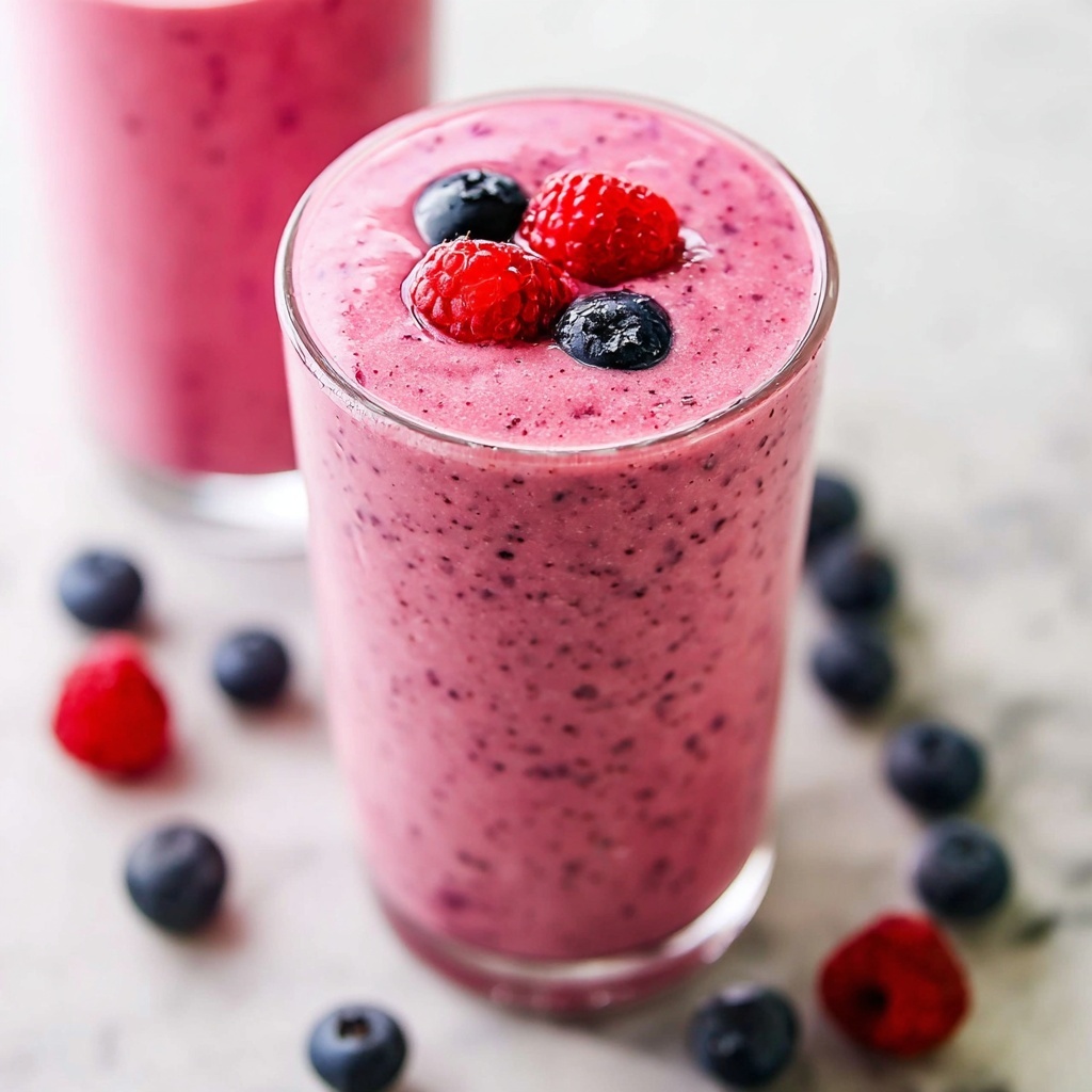 Mixed Berry Smoothie Recipe - Recipe Image