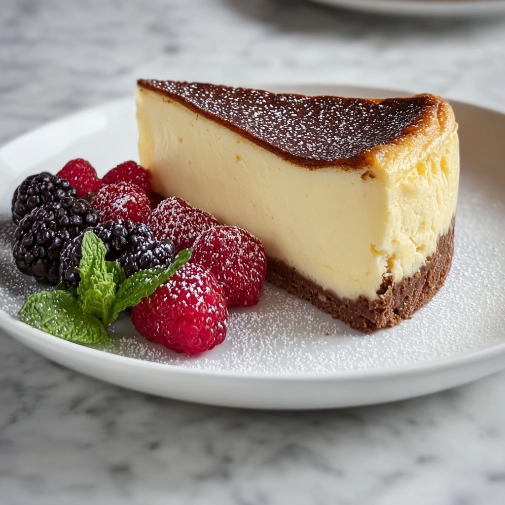 Creamy Burnt Basque Cheesecake Recipe - Recipe Image