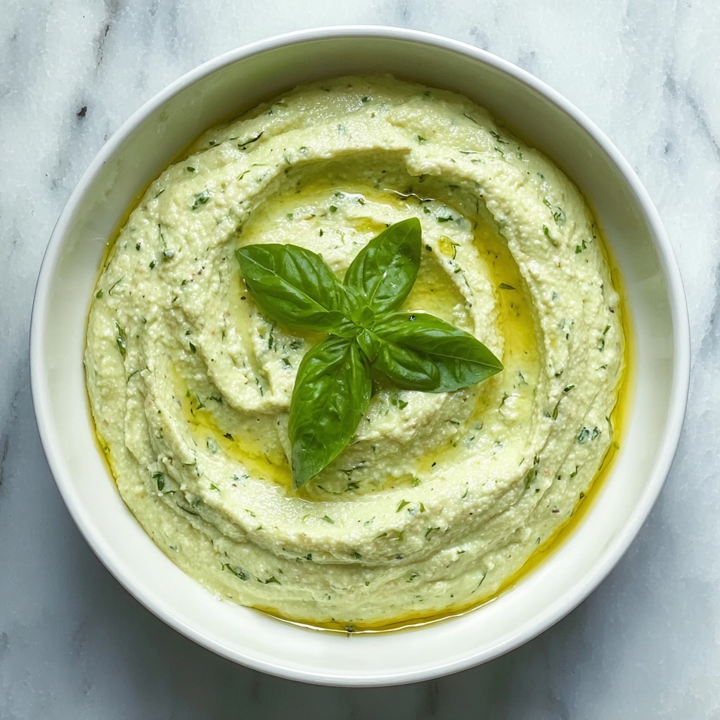 Lemon Basil Hummus Recipe - Recipe Image