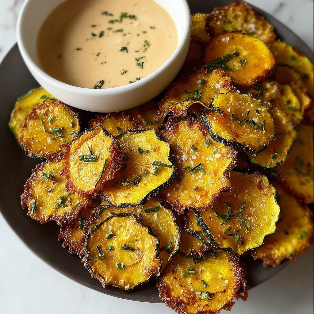 Crispy Air Fryer Yellow Squash with Spicy Dipping Sauce Recipe - Recipe Image