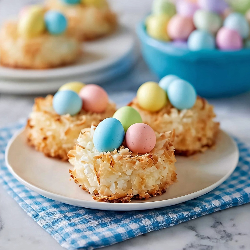 Coconut Macaroons Easter Birds Nests Recipe - Recipe Image