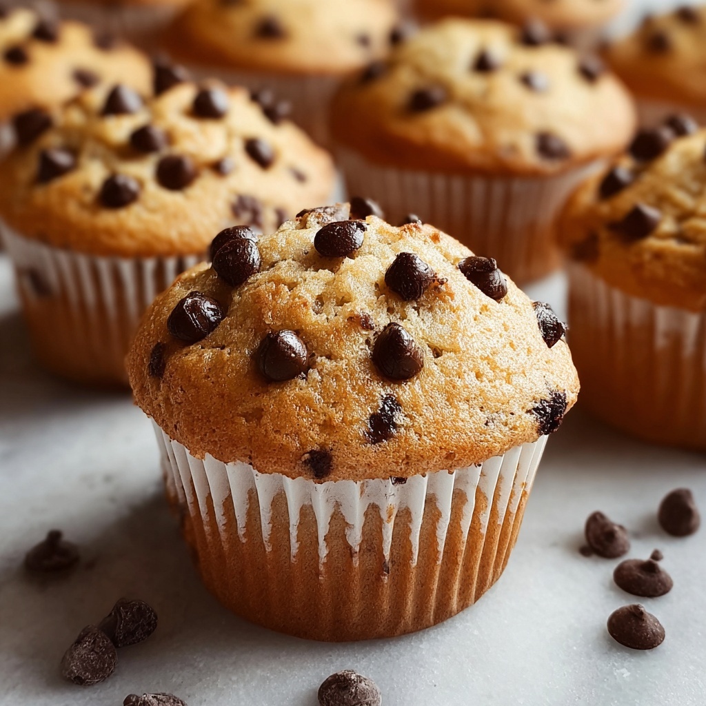Chocolate Chip Peanut Butter Muffins Recipe - Recipe Image