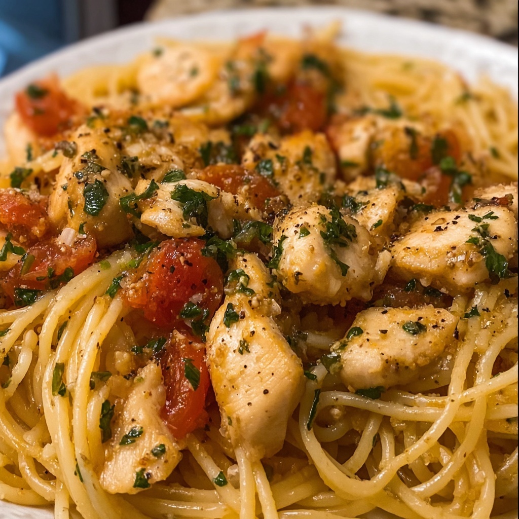 The Best Chicken Scampi Pasta Recipe - Recipe Image