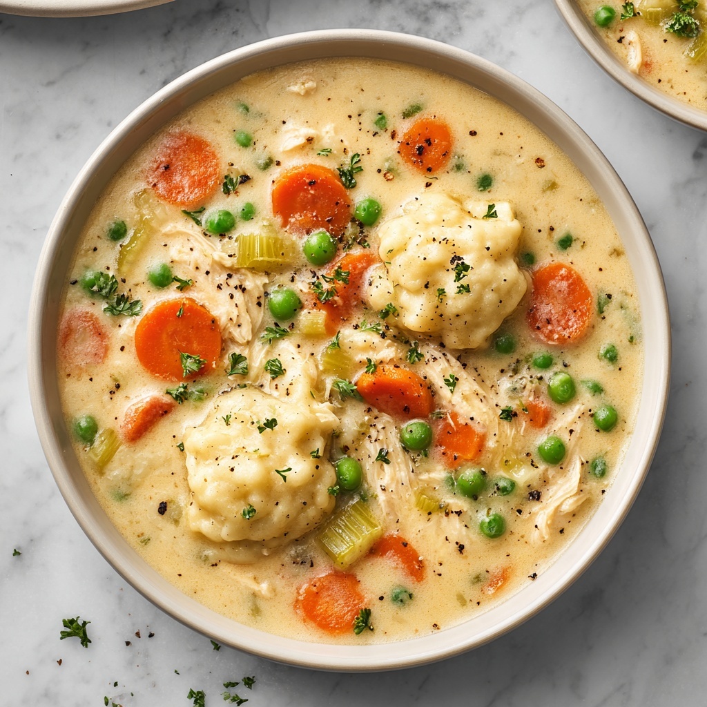 Healthy Chicken Pot Pie Soup Recipe - Recipe Image