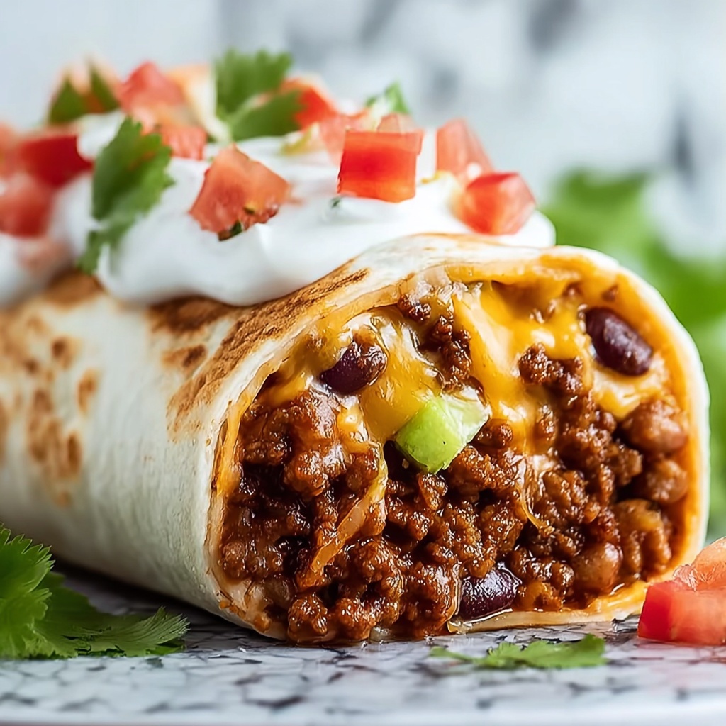 Classic Beef and Bean Burritos for a Cozy Family Feast Recipe - Recipe Image