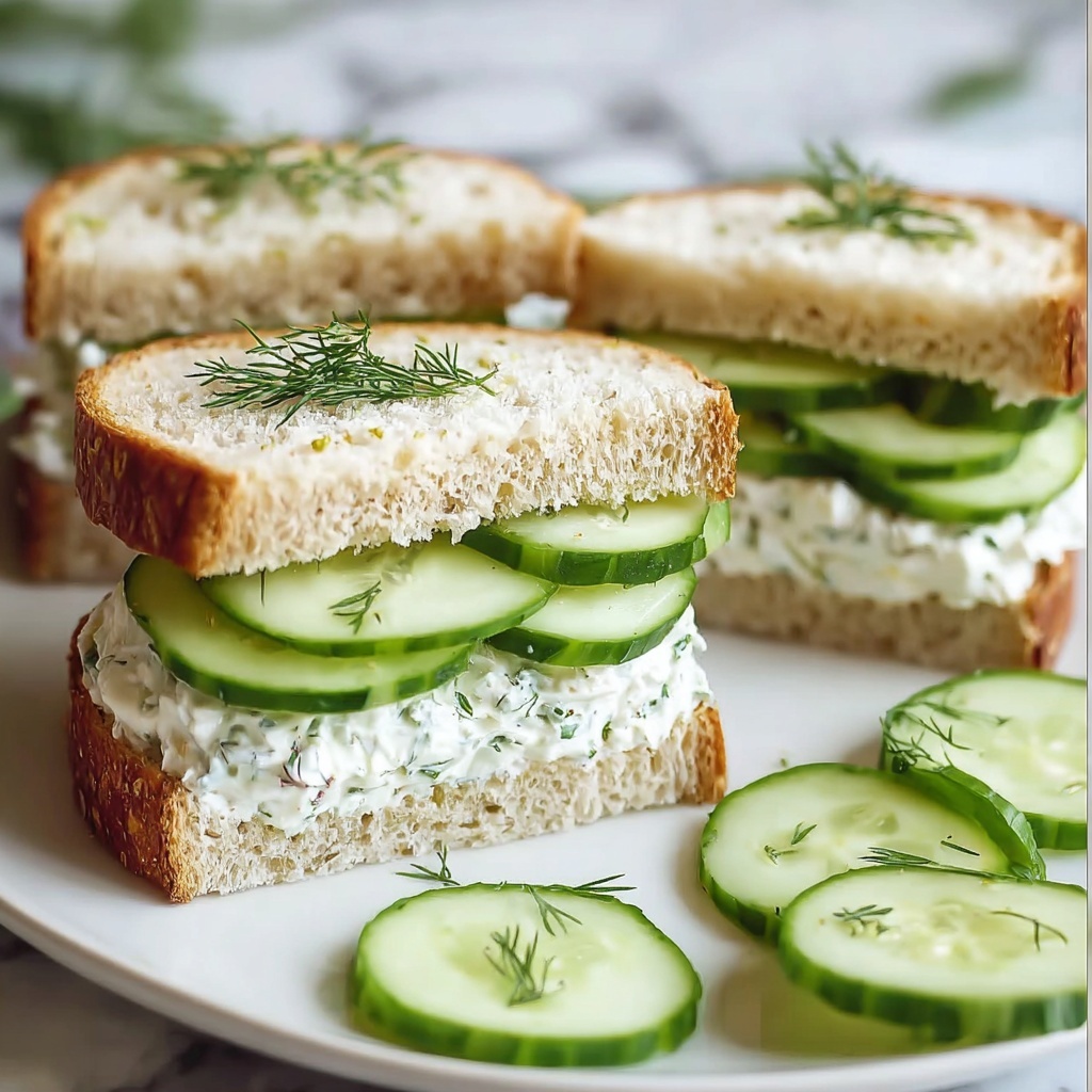 Delicious Cucumber Salad Sandwiches: 5 Refreshing Delights Recipe - Recipe Image