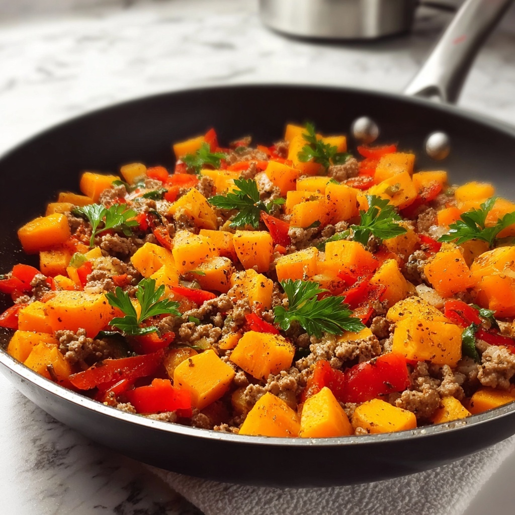 Ground Turkey and Sweet Potato Skillet Delight Recipe - Recipe Image