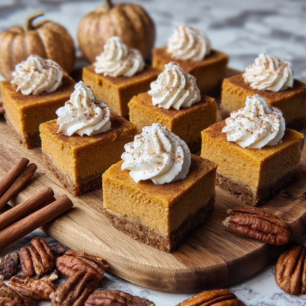 Pumpkin Cheesecake Bars Recipe - Recipe Image
