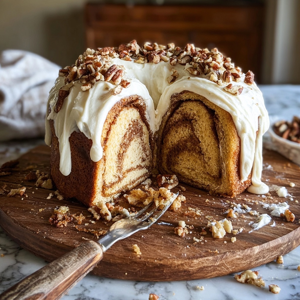 Cinnamon Roll Pumpkin Cake Recipe - Recipe Image