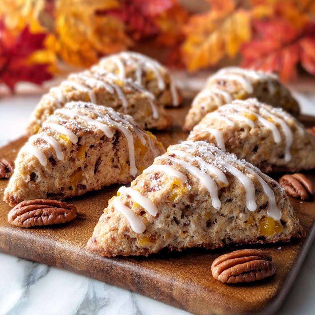 Maple Pumpkin Scones with Maple Glaze Recipe - Recipe Image