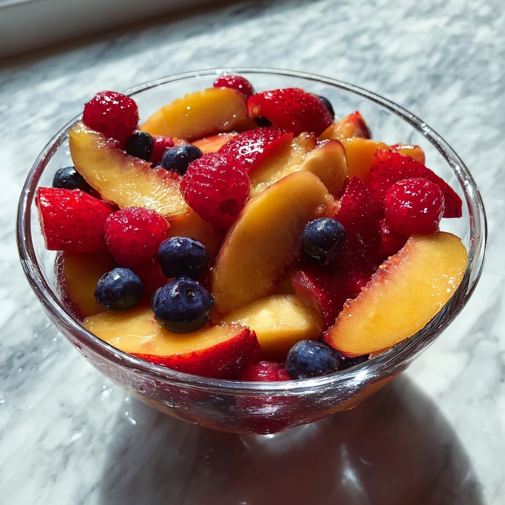 Peach Berry Fruit Salad Recipe - Recipe Image