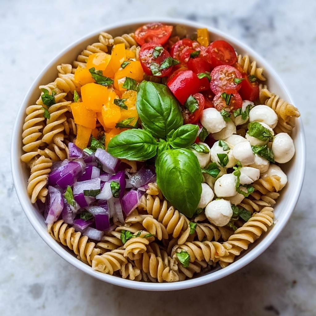 High Protein Italian Pasta Salad Recipe - Recipe Image