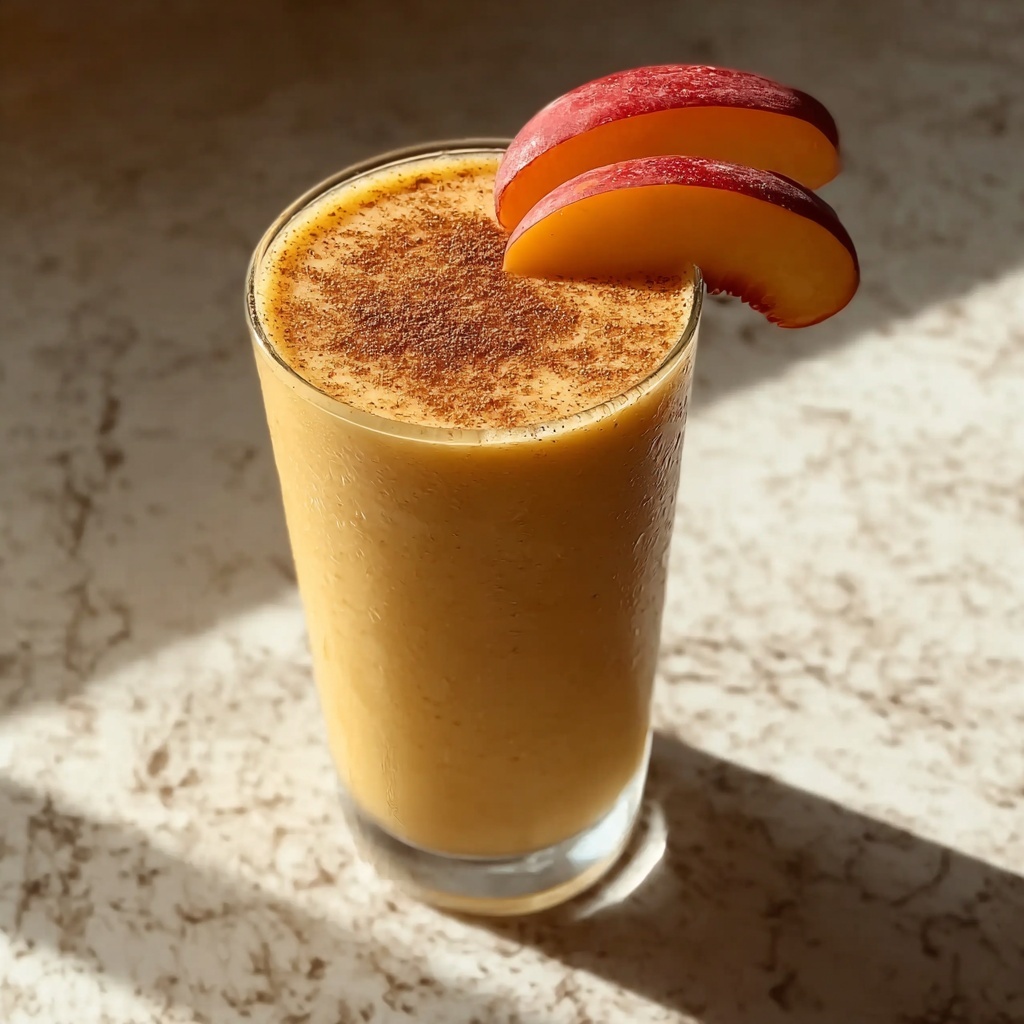 Peach Cobbler Protein Shake Recipe - Recipe Image